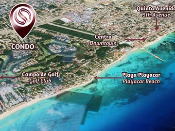 Departamento en venta, dos niveles, terraza privada, Playacar, Playa del Carmen
