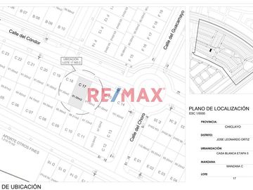 Terrenos de 91 m² en Urb. Casablanca