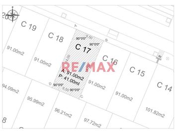 Terrenos de 91 m² en Urb. Casablanca