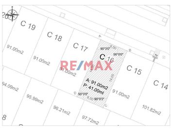 Terrenos de 91 m² en Urb. Casablanca
