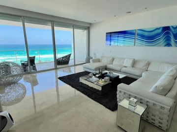 Departamento de lujo frente al mar, en venta, Emerald, Zona Hotelera, Cancún