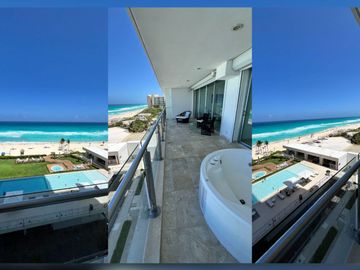 Departamento de lujo frente al mar, en venta, Emerald, Zona Hotelera, Cancún