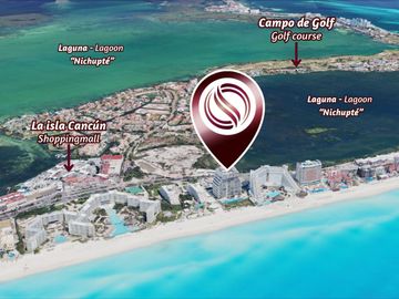 Departamento de lujo frente al mar, en venta, Emerald, Zona Hotelera, Cancún