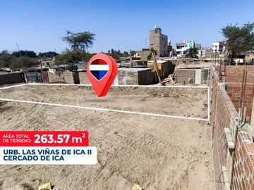 Remato Terreno en Cercado de Ica 263 m²