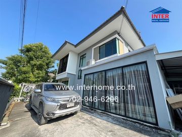 2-storey detached house, 56.1 sq.w., Pruksa Delight Village, Bangna-Srinakarin, Soi Amporn, Srinakarin Road, Nam Daeng Road, Bang Phli, Samut Prakan