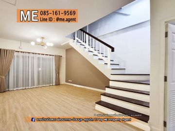 For Sale 3.5 km. to the skytrain My Place Onnut 17 Townhome, New Renovated. Ready to move in immediately. Near BTS-On Nut Station Near Sukhumvit-Thong