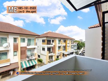 For Sale 3.5 km. to the skytrain My Place Onnut 17 Townhome, New Renovated. Ready to move in immediately. Near BTS-On Nut Station Near Sukhumvit-Thong