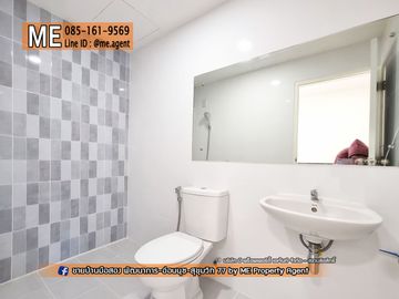 For Sale 3.5 km. to the skytrain My Place Onnut 17 Townhome, New Renovated. Ready to move in immediately. Near BTS-On Nut Station Near Sukhumvit-Thong