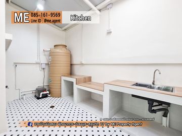 For Sale 3.5 km. to the skytrain My Place Onnut 17 Townhome, New Renovated. Ready to move in immediately. Near BTS-On Nut Station Near Sukhumvit-Thong