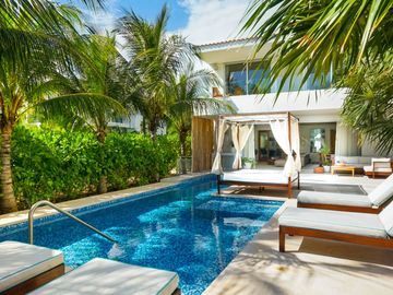 CASA SERRANO - CANAL ACCESS - BOAT - PRIVATE POOL - 3 BR - 4.5 BTR - PUERTO AVENTURAS
