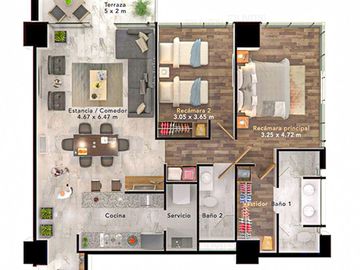 Departamento en Venta en Interlomas