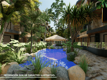 DEPARTAMENTOS EN VENTA, TULUM, QUINTANA ROO. ZONA DE LA VELETA