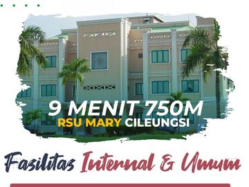 Rumah Ctn Dekat Tol Narogong, Baru Mewah Murah di Dekat Metland, Cileungsi Cibubur Bogor Jual Dijual