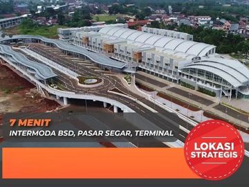 Rumah Townhouse Cisauk,2 LANTAI Dekat Stasiun, Serpong di Tangsel Kota Tangerang Selatan Jual Dijual