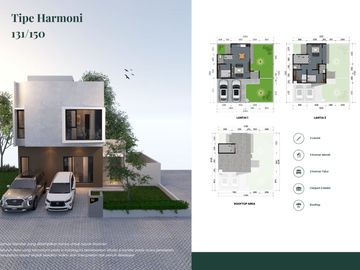 Rumah DAGO V, Baru Mewah [+ROOFTOP] Harga Murah, Exclusive di Dago, Coblong Kota Bandung Jual Dijual
