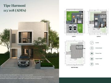 Rumah DAGO V, Baru Mewah [+ROOFTOP] Harga Murah, Exclusive di Dago, Coblong Kota Bandung Jual Dijual