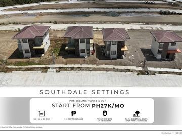 Rush Sale House and Lot For Sale Near to Xavier School & Mirriam College in Nuvali Southdale Settings