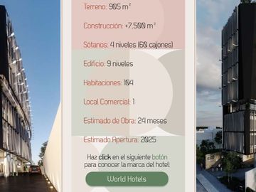 Inversión En Hotel Acueducto Junto a Andares y Puerta de Hierro