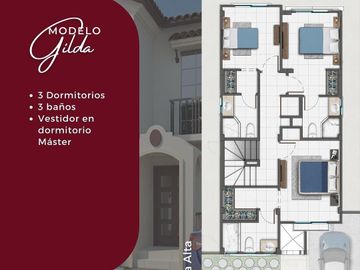 Venta de Casa esquinera en construcción de 3 dormitorios, entrega enero 2025, Urbanización Terranostra, Vía a la costa, Guayaquil