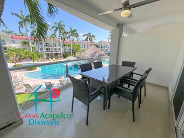Departamento en venta terraza con vista a la alberca