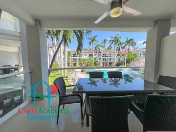 Departamento en venta terraza con vista a la alberca