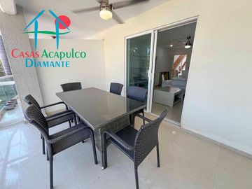 Departamento en venta terraza con vista a la alberca