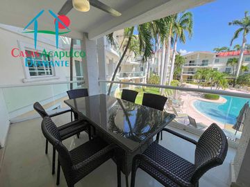 Departamento en venta terraza con vista a la alberca