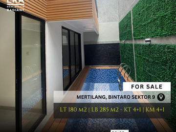 Dijual Rumah Baru di Cluster Bintaro Sektor 9 – One Gate System, Kolam Renang Pribadi