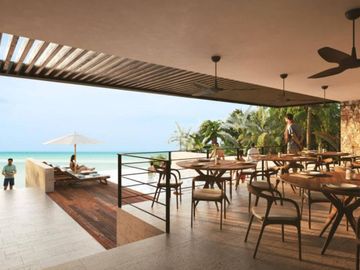 Departamento vista al mar con alberca privada, venta en San Benito, Merida