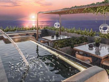 Condominio vista al mar con alberca privada, venta en San Benito, Merida.