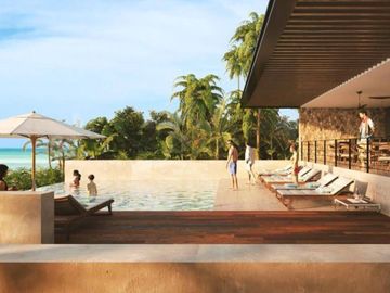 Condominio vista al mar con alberca privada, venta en San Benito, Merida.