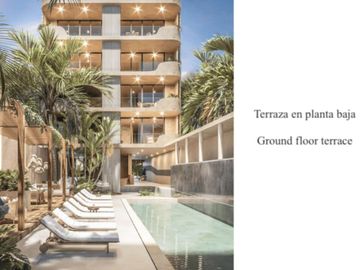 Condominio vista al mar con alberca privada, venta en San Benito, Merida.