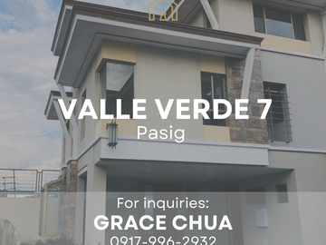 Corner Property! Valle Verde 7 4BR Townhouse for Sale, Pasig City