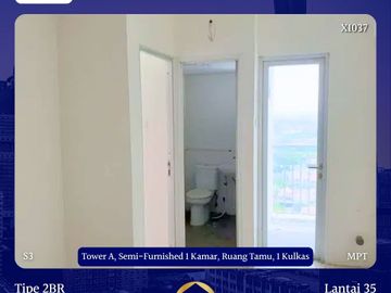 DIJUAL BU MURAH CEPAT 2 BR Apartemen Gunawangsa Merr Siap Huni Langka