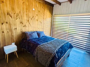 Cabaña junto a la orilla del río Chovellén: naturaleza, paz y desconexión total