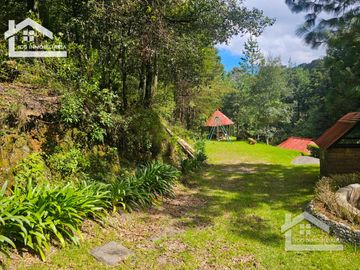 VENTA DE CABAÑA CON HERMOSOS JARDINES MINERAL DEL CHICO, CARBONERAS