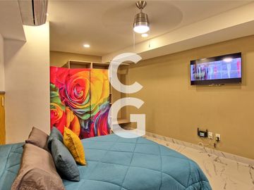 Departamento en Venta en Cancún en Barcelona Condos Amueblado en Av. Nader