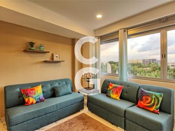 Departamento en Venta en Cancún en Barcelona Condos Amueblado en Av. Nader