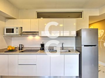 Departamento en Venta en Cancún en Barcelona Condos Amueblado en Av. Nader