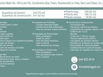 RESIDENCIAL LA VISTA, MONTE ALBAN 100