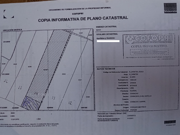 🏗️ VENTA DE TERRENO INDUSTRIAL  Z I3  DE 7 HECTAREAS UBICADO EN LA PANAMERICANA NORTE KM 97 – CERCA AL MEGA PUERTO DE CHANCAY