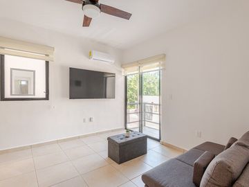 Departamento en Renta de Largo Plazo en Puerto Morelos Town | 2 Recámaras | Selva Escondida 2