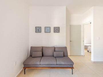 Departamento en Renta de Largo Plazo en Puerto Morelos Town | 2 Recámaras | Selva Escondida 2