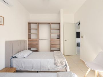 Departamento en Renta de Largo Plazo en Puerto Morelos Town | 2 Recámaras | Selva Escondida 2