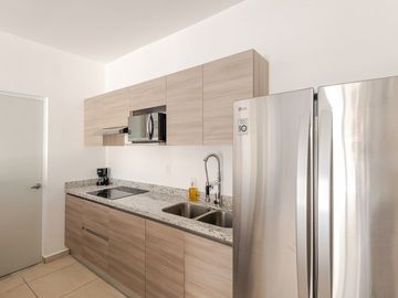 Departamento en Renta de Largo Plazo en Puerto Morelos Town | 2 Recámaras | Selva Escondida 2