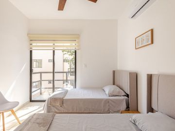Departamento en Renta de Largo Plazo en Puerto Morelos Town | 2 Recámaras | Selva Escondida 2