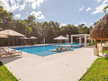 Departamento en Renta de Largo Plazo en Puerto Morelos Town | 2 Recámaras | Selva Escondida 2