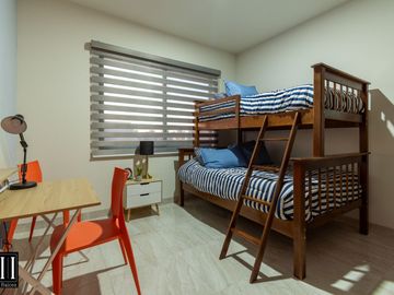 CASA VENTA, CONDOMINIO CON AMENIDADES, C: 132.75 M2 T: 119.40 M2, 3 REC. 2.5 BAÑOS.