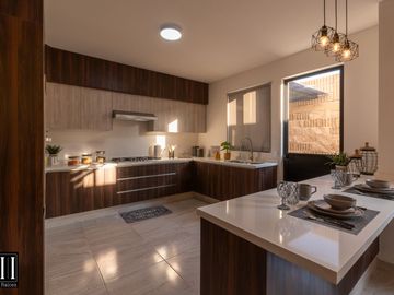 CASA VENTA, CONDOMINIO CON AMENIDADES, C: 171 M2 T: 127.40 M2, 3 REC. 2.5 BAÑOS.