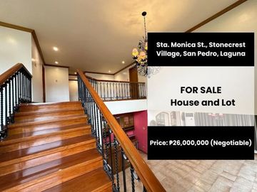 FOR SALE: House and Lot in Stonecrest Village, San Pedro, Laguna